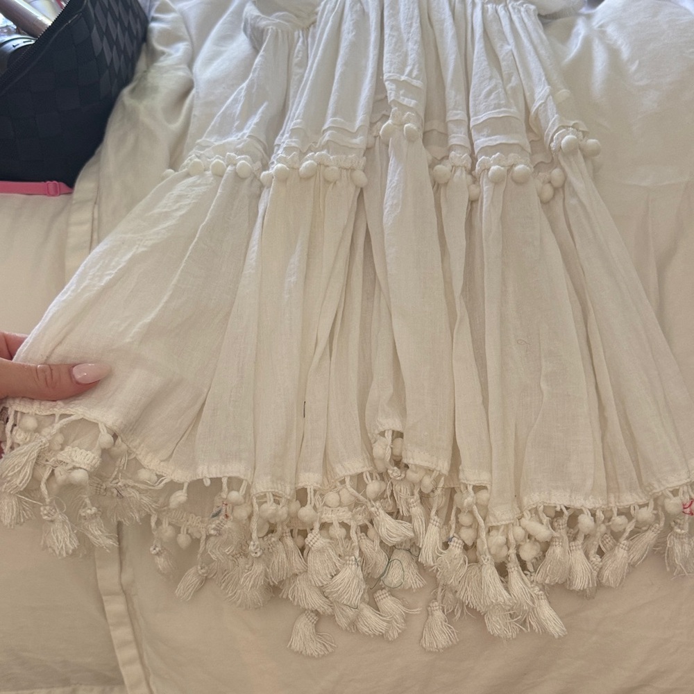 White flowy mini Dress - Picture 4 of 5
